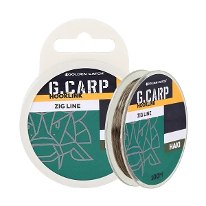 Повідковий матеріал для Zig Rig GC G.Carp Zig Line 100м 0.23мм 4.2кг Khaki