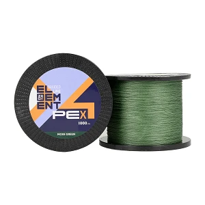 Шнур ZEOX Element PE X4 Moss Green 1000м #1.5