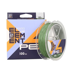 Шнур ZEOX Element PE X4 Moss Green 100м #1.2