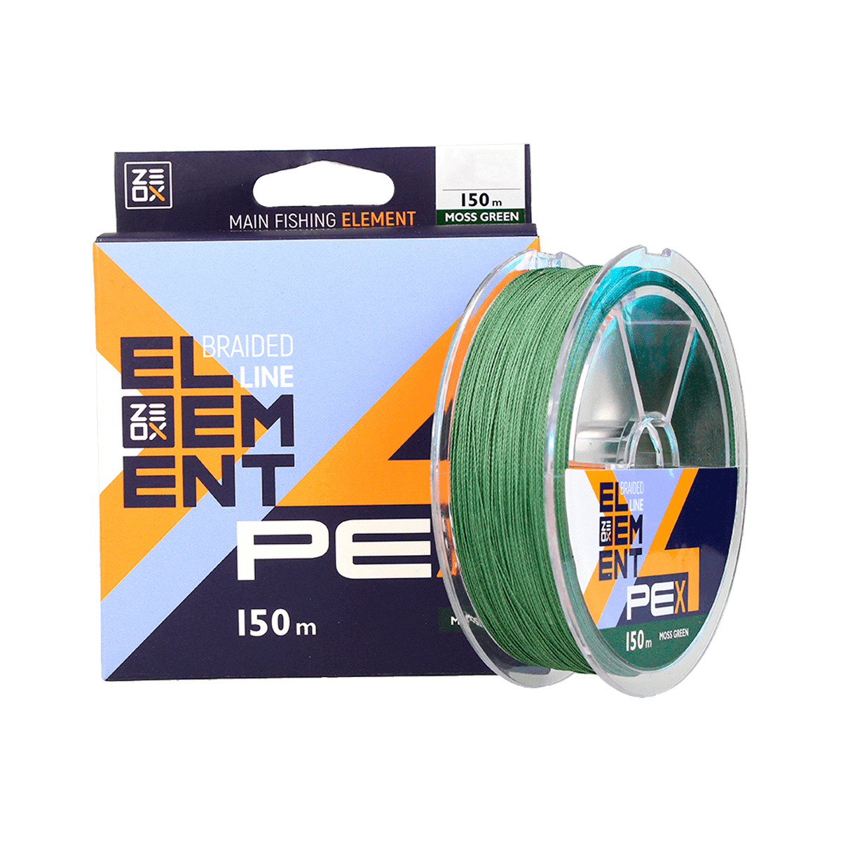 ZEOX Braided Line Element PE X4 150m Moss Green #2.0