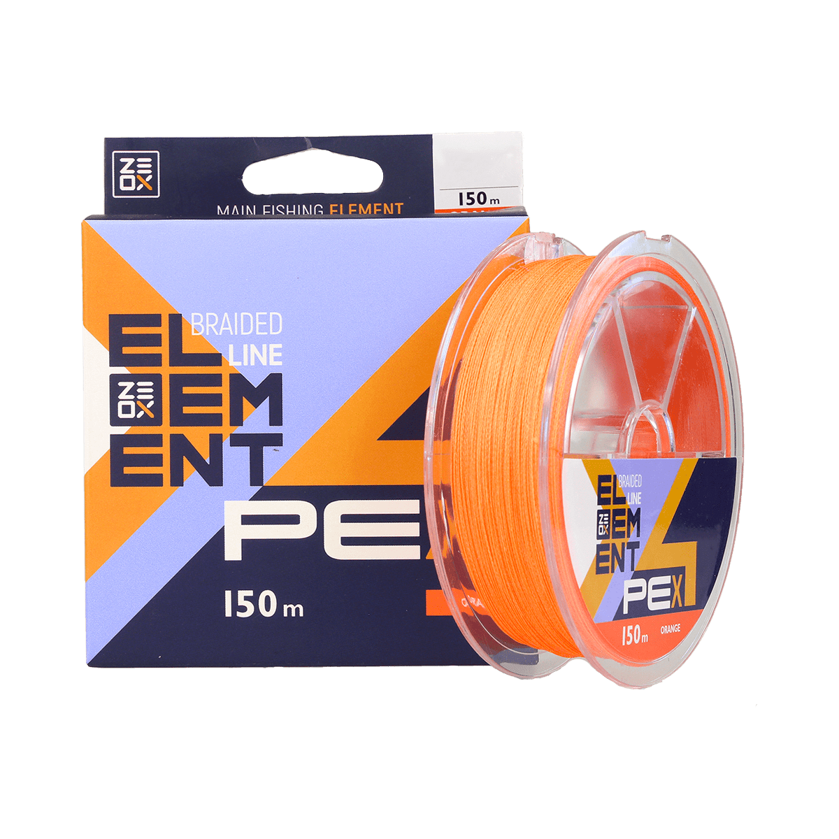 ZEOX Braided Line Element PE X4 150m Orange #1.0