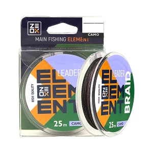 Повідковий матеріал ZEOX Element Leader Braid 25м Camo 0.14мм