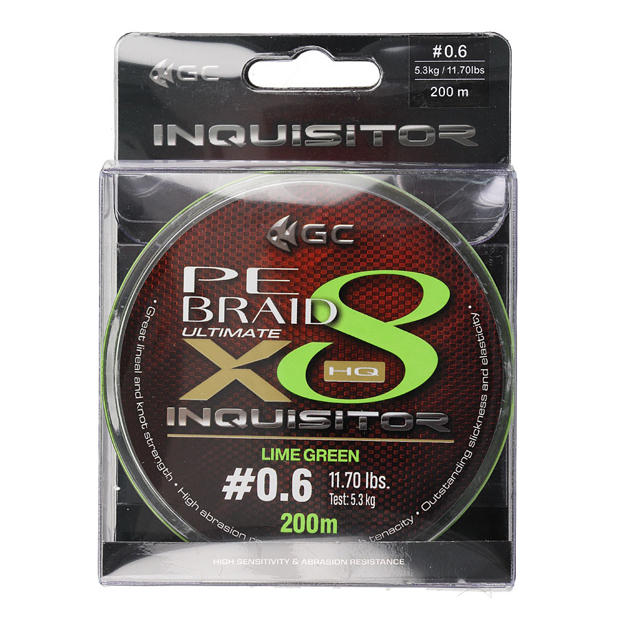 Шнур GC Inquisitor PE X8 200м Lime Green