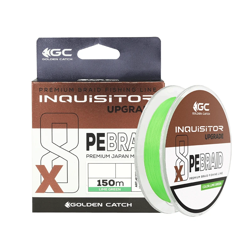 Шнур GC Inquisitor PE X8 Upgrade 150м #0.2 Lime Green