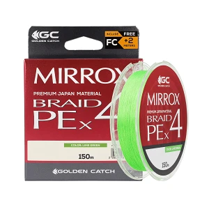 Шнур GC Mirrox PE X4 150м Lime Green #0.6