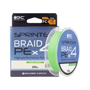 Шнур GC Sprinter PE X4 150м Lime Green #0.6