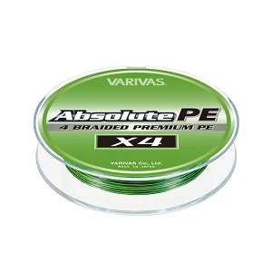 Шнур Varivas Absolute PE X4 150м #0.4 9.5lb Green