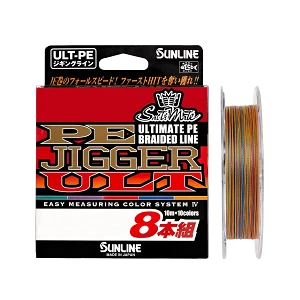 Шнур Sunline PE Jigger ULT X8 200м #1.2 20lb Multicolor