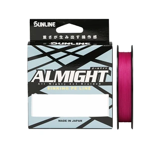 Шнур Sunline Almight Sinking PE X4+1 150м #1 16.5lb Pink