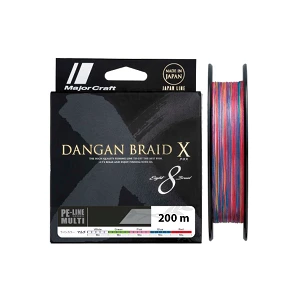 Шнур Major Craft Dangan Braid X8 200м #0.6 Multicolor