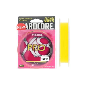 Шнур Duel Hardcore X8 Pro 150м PE1.0 20lb Yellow