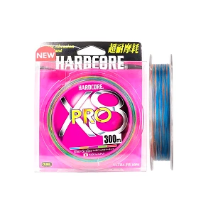 Шнур Duel Hardcore X8 Pro Big Game 300м PE6.0 90lb Multicolor