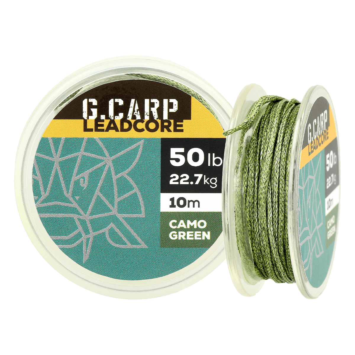 Golden Catch G.Carp Corefree Leadcore 10m 50lb Camo Green (lead-free)