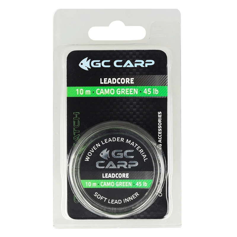 Лидкор со свинцом GC G.Carp Leadcore 10м 50lb Caмo Green - Фото №2