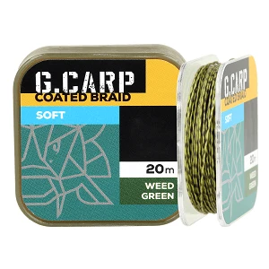 Повідковий матеріал  в обплетенні GC G.Carp Coated Braid Soft 20м 25lb Weed Green