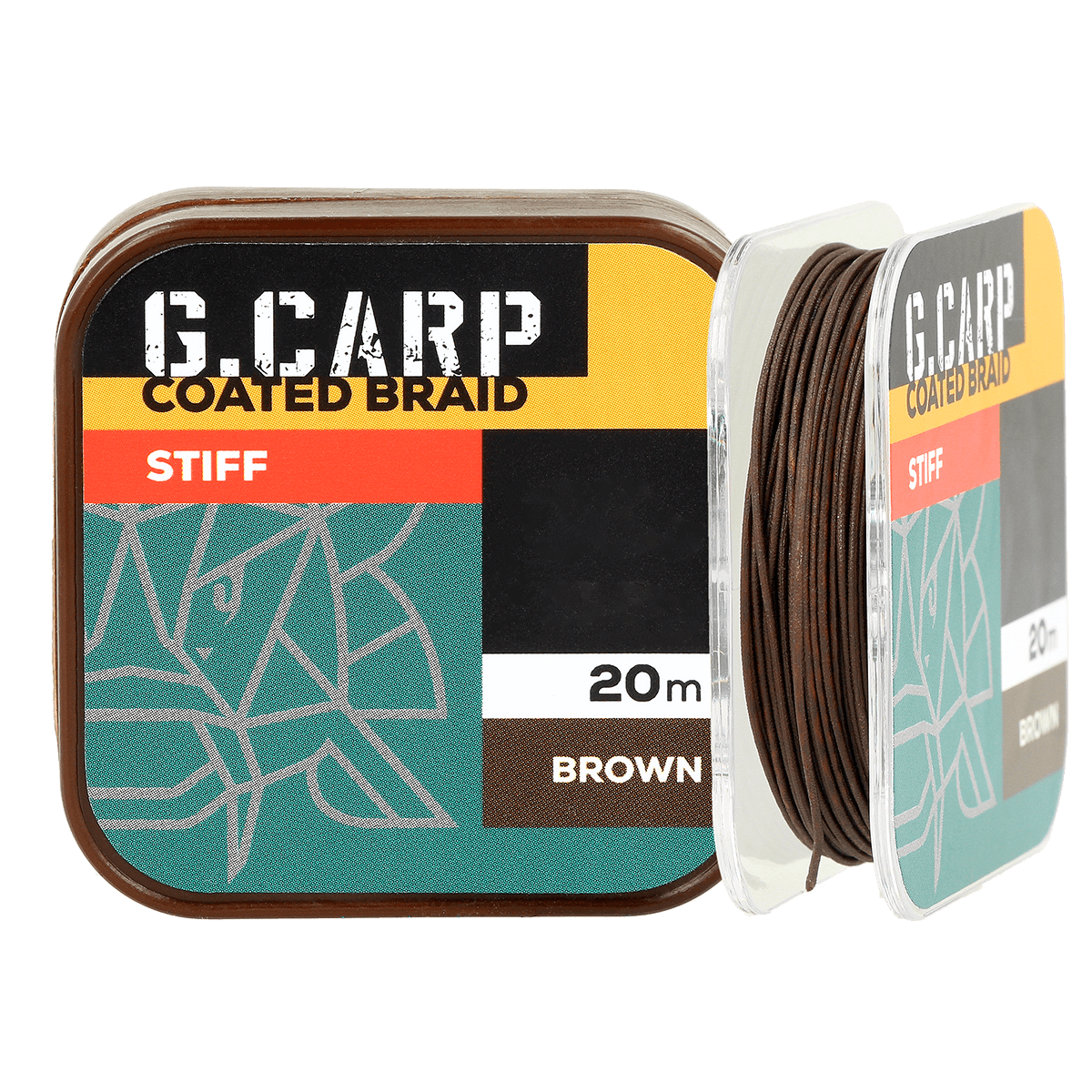Golden Catch G.Carp Coated Braid Stiff 20m 35lb Brown
