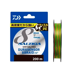 Шнур Daiwa UVF Saltiga Dura Sensor X8 + Si2 200м #0.6 Multicolor