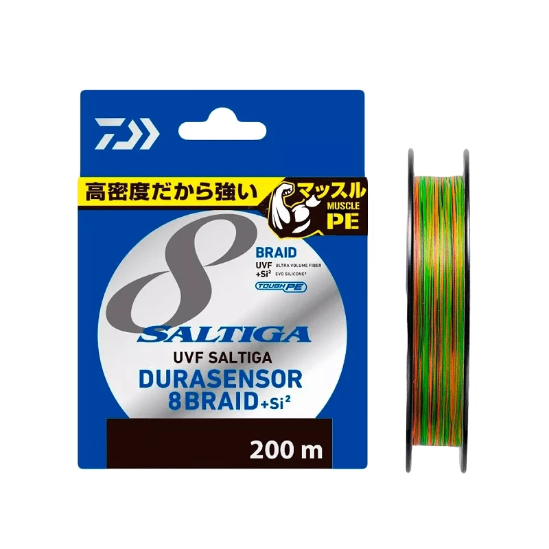 Шнур Daiwa UVF Saltiga Dura Sensor X8 + Si2 200м #0.8 Multicolor