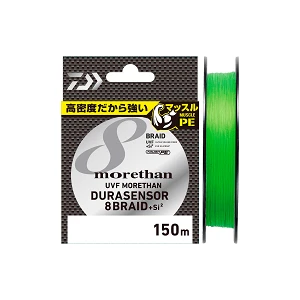 Шнур Daiwa UVF Morethan Dura Sensor X8 + Si2 150м #1.0 Lime Green