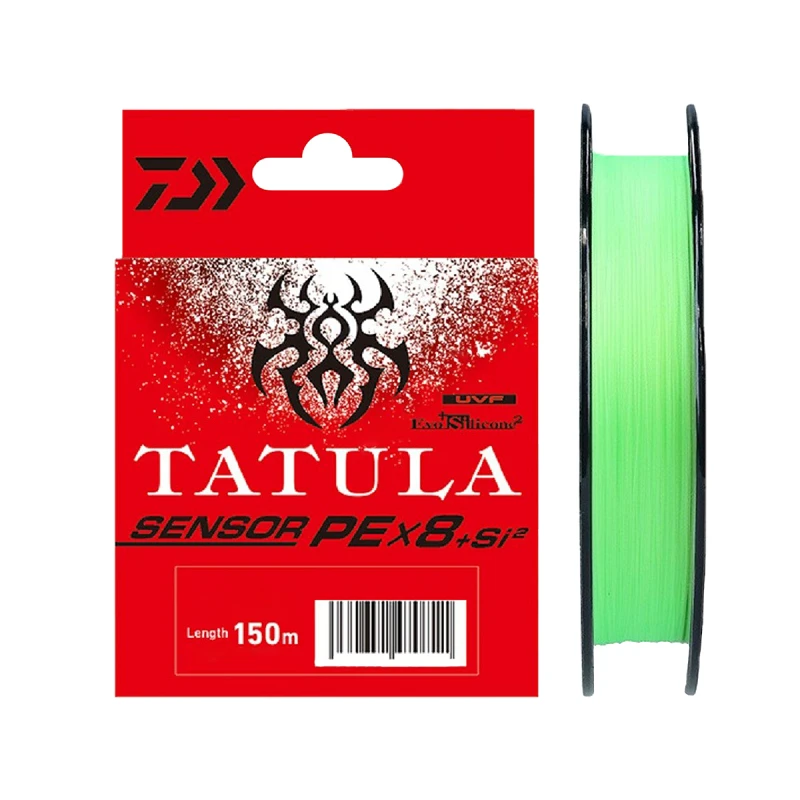 Шнур Daiwa UVF Tatula Sensor PE X8 + Si2 150м #0.6 Lime Green