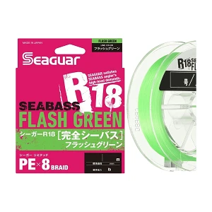 Шнур Seaguar R18 Complete Seabass Flash Green 150м #1.0 19lb