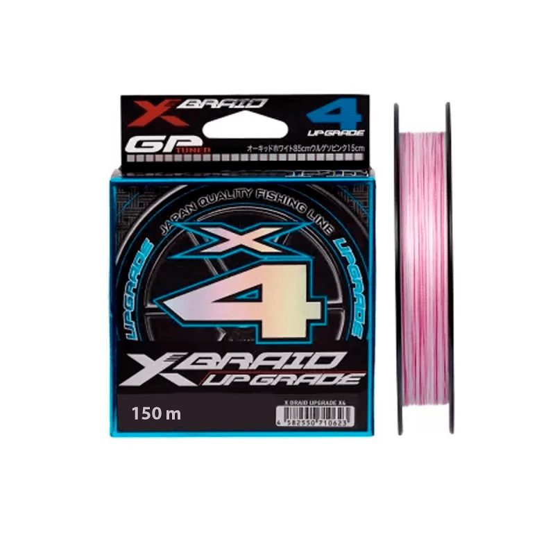 Шнур XBraid Upgrade X4 150м PE #1.2 20lb Light Pink