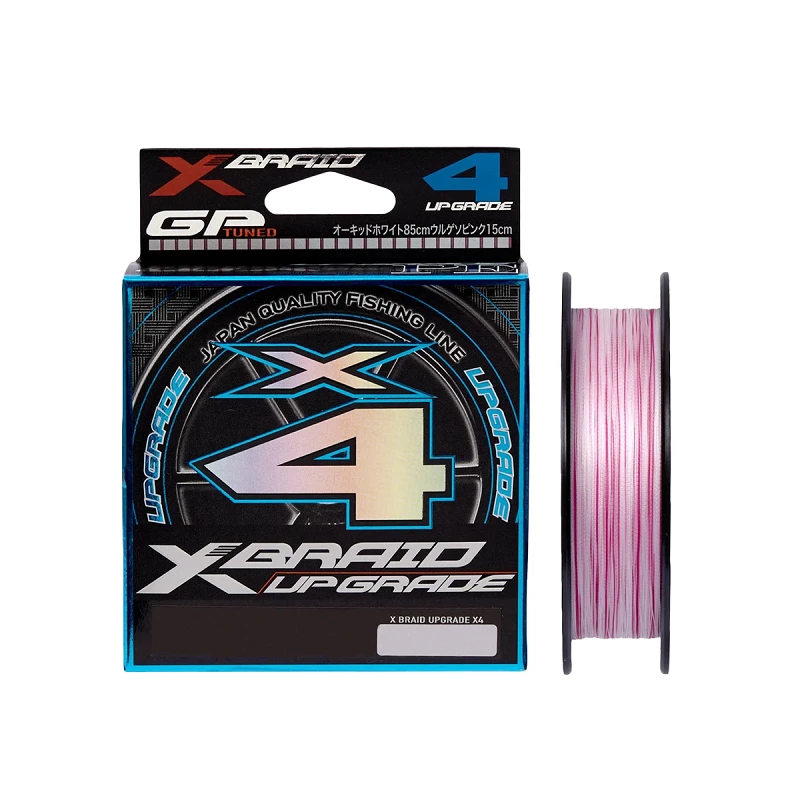 Шнур XBraid Upgrade X4 150м #0.6 12lb White/Pink