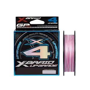 Шнур XBraid Upgrade X4 150м #1 18lb White/Pink