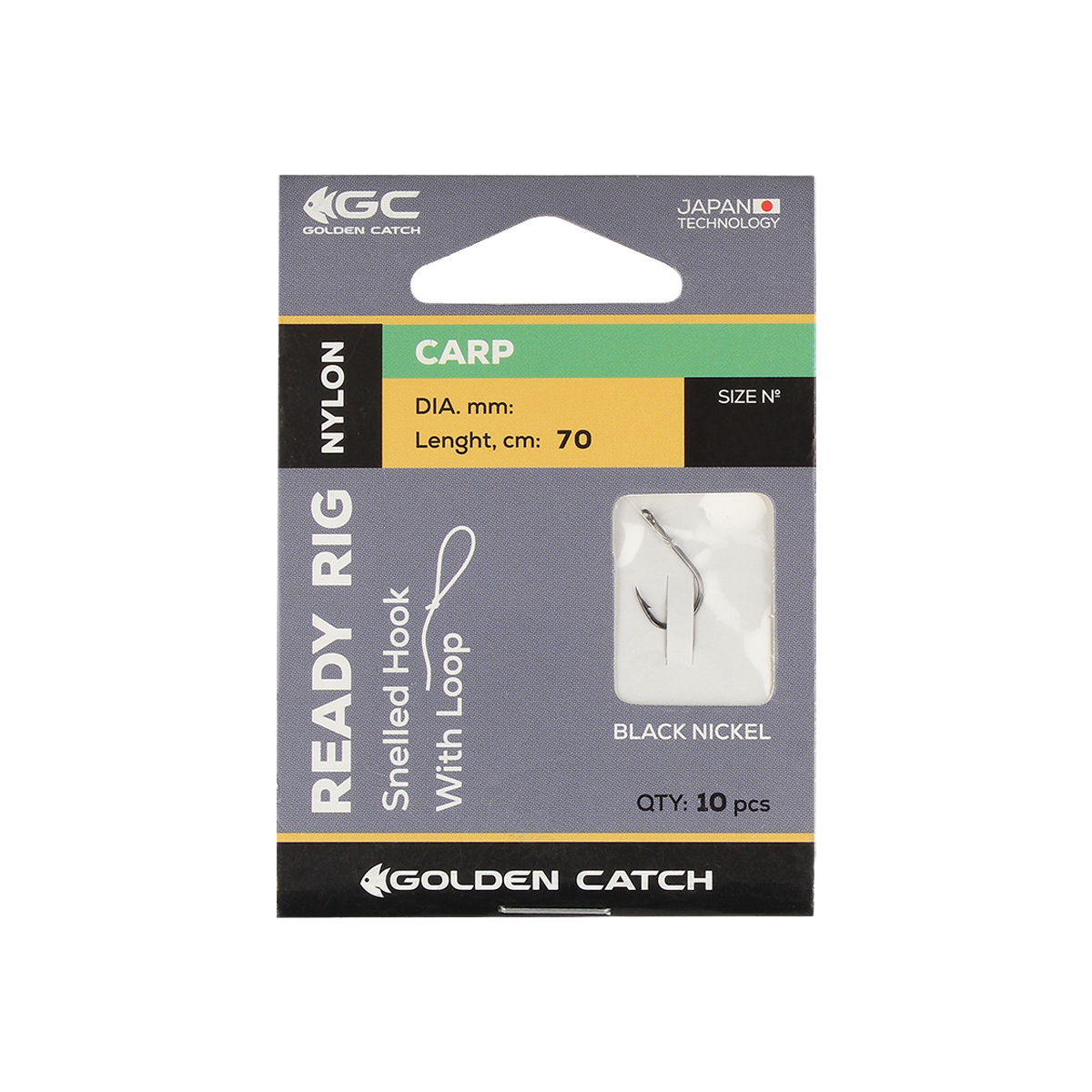 Golden Catch Ready Rig Carp Leader №6 (10pcs)