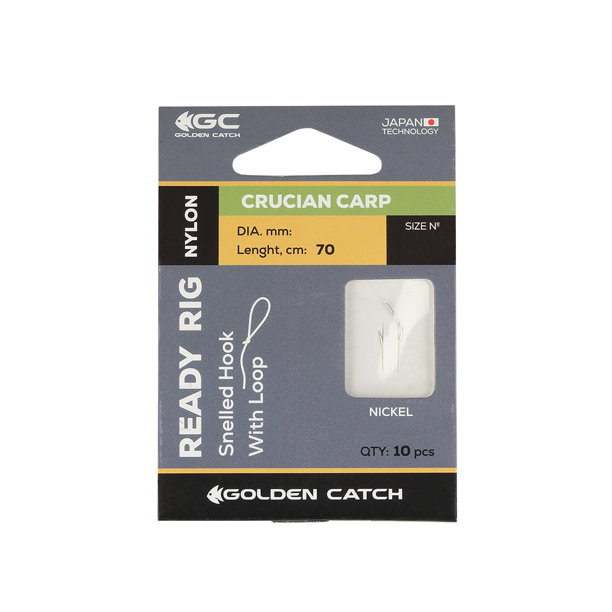 Golden Catch Ready Rig Crucian Carp Leader №6 (10pcs)