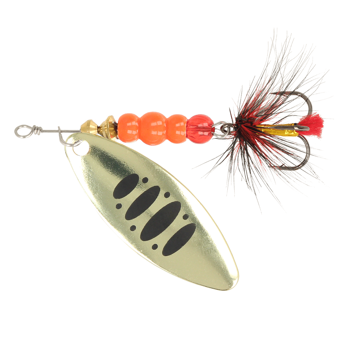 ZEOX Spoon Reactive Long №3 10g 009 Gold/Black Dot