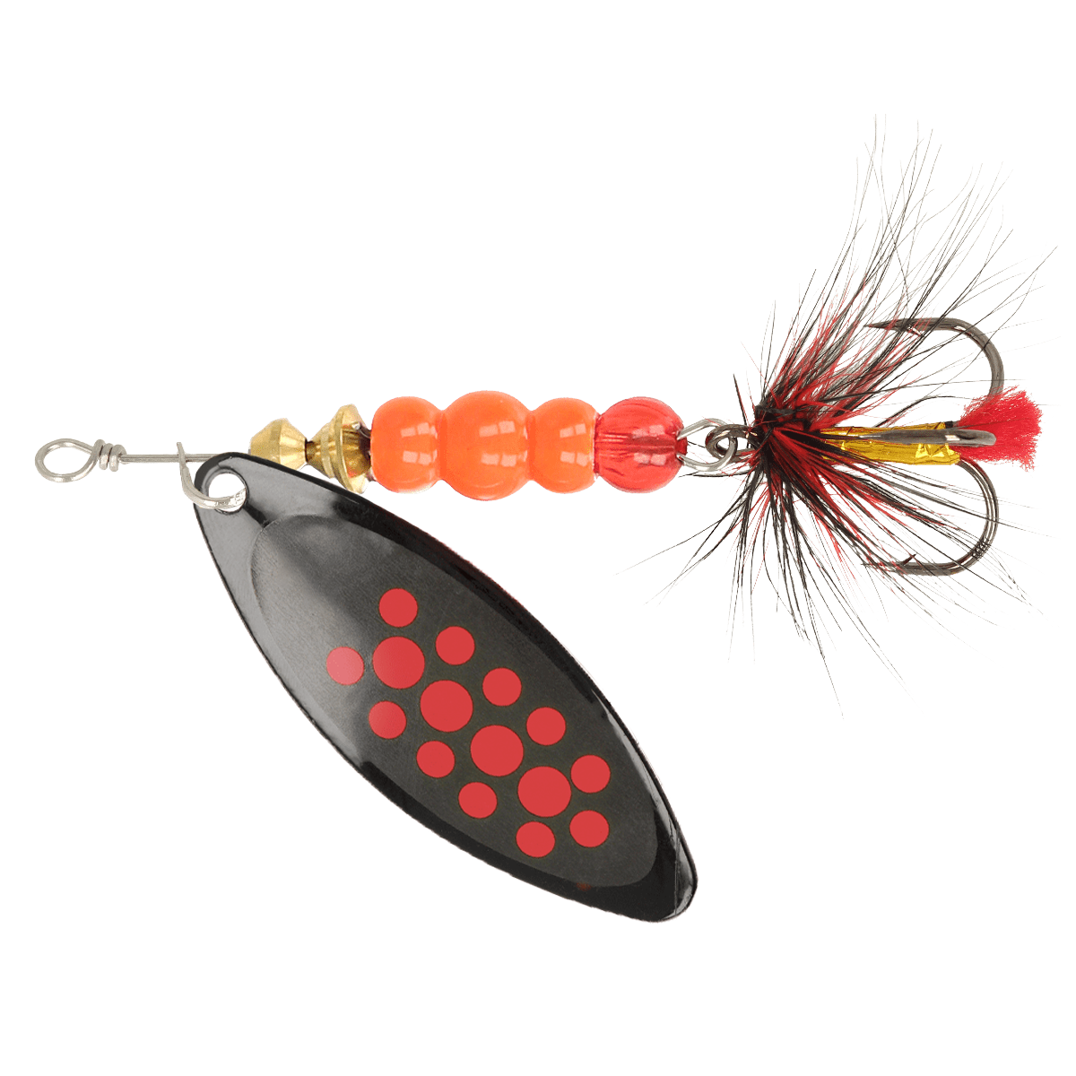ZEOX Spoon Reactive Long №4 13g 010 Black/Red Dot