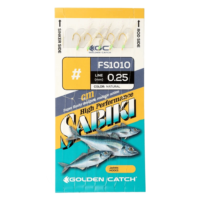 Самодур GC Aji Sabiki FS1010 №8 Natural(10 гачків)