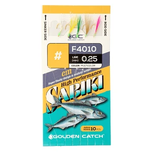 Самодур GC Aji Sabiki F4010 №6 Multicolor(10 крючков)