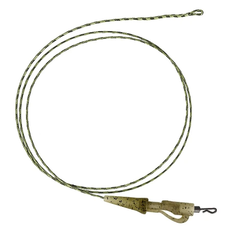 Оснащення коропове GC G.Carp Leadcore Safety Clip Leader 75см 50lb (3шт) Caмo Green