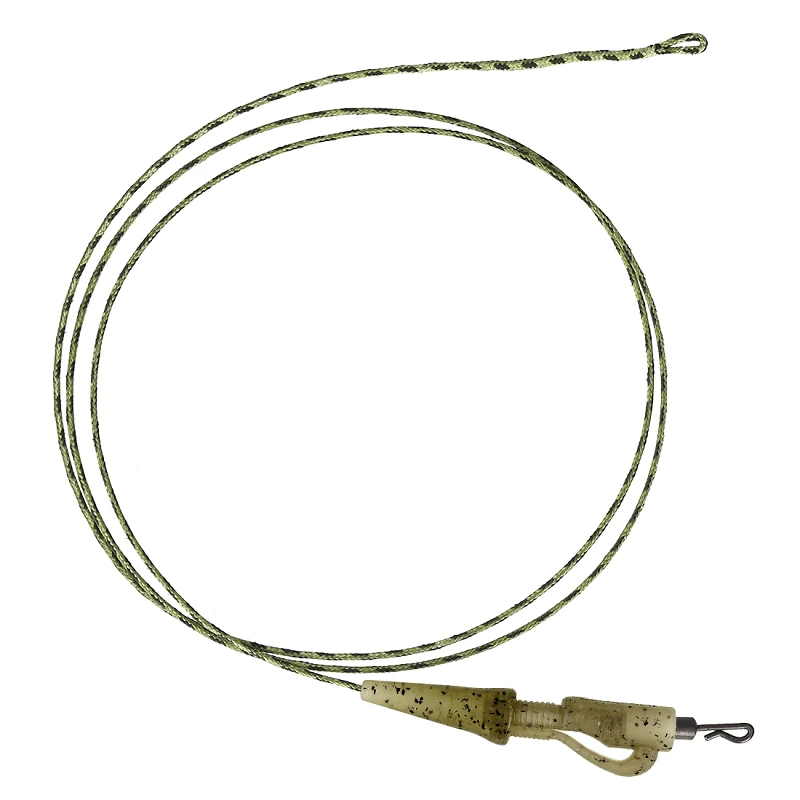 Оснастка карповая GC G.Carp Leadcore Safety Clip Leader 75см 50lb (3шт) Caмo Green