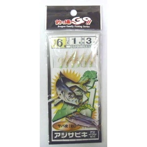 Самодур Dragon Aji Sabiki Mackerel Skin Aurora №7(6 гачків)