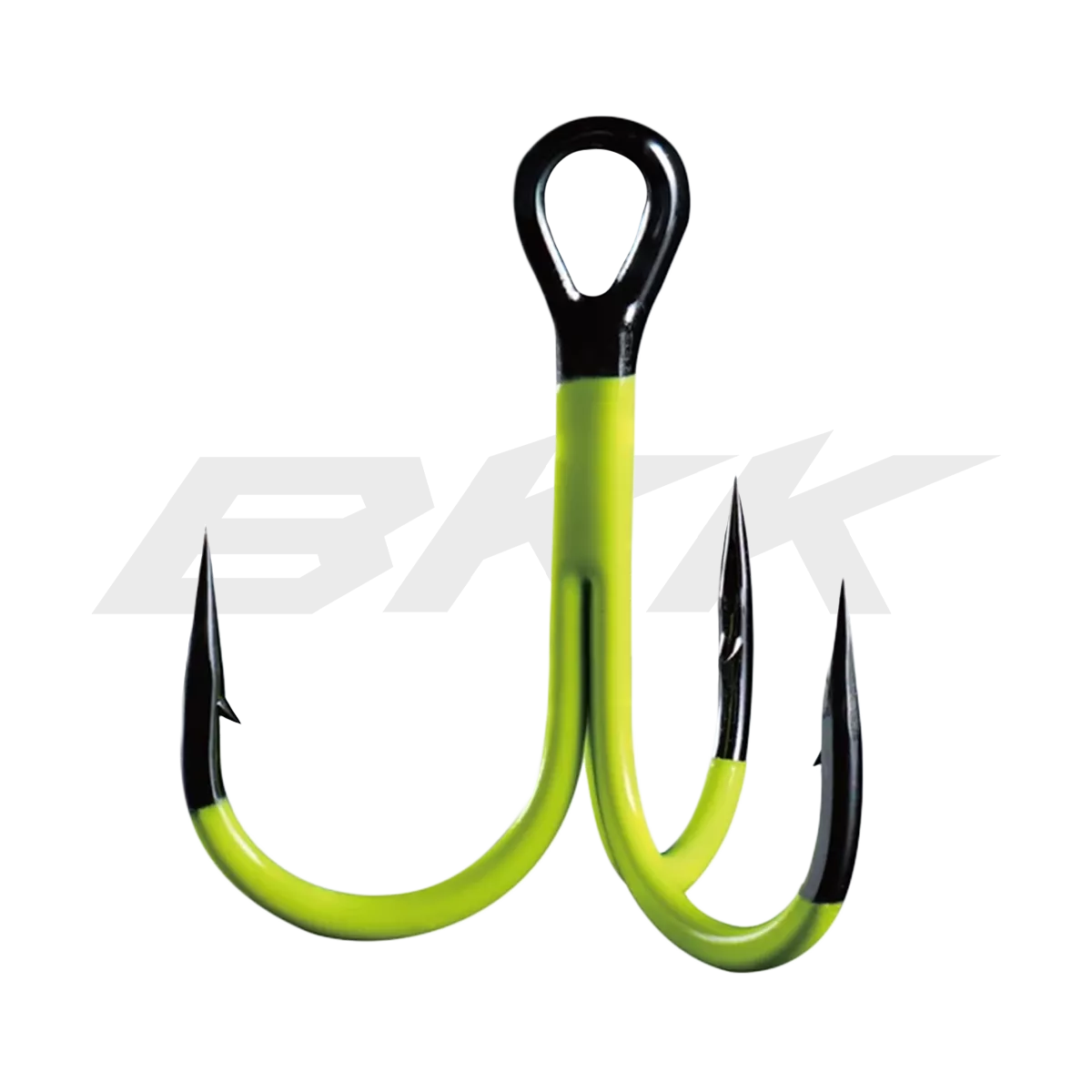 Крючок тройной BKK Treble Spear-21 UVC Chartreuse №4 (6шт)