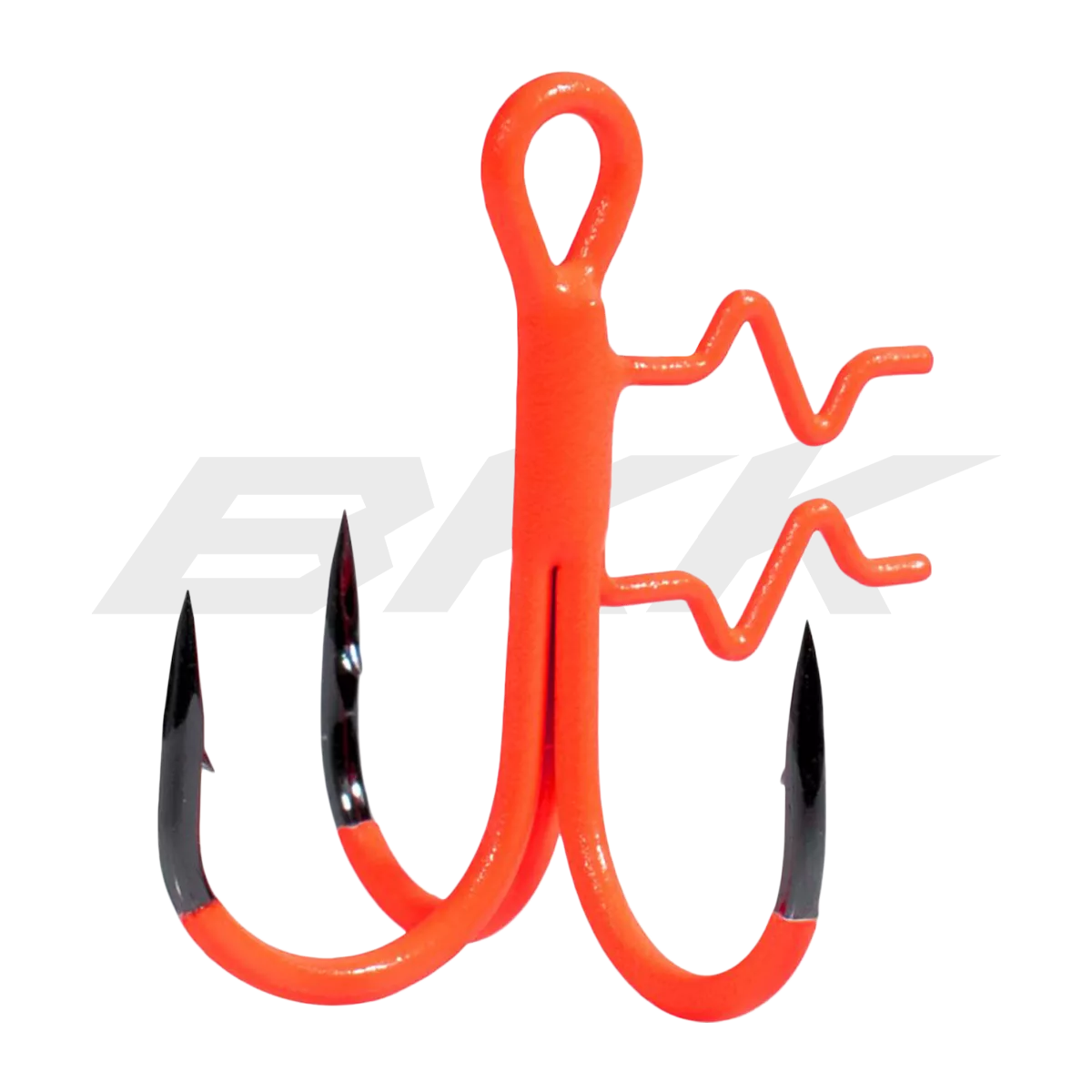Крючок тройной для стингера BKK Treble Assist Spear-21 UVO Orange №4 (6шт)