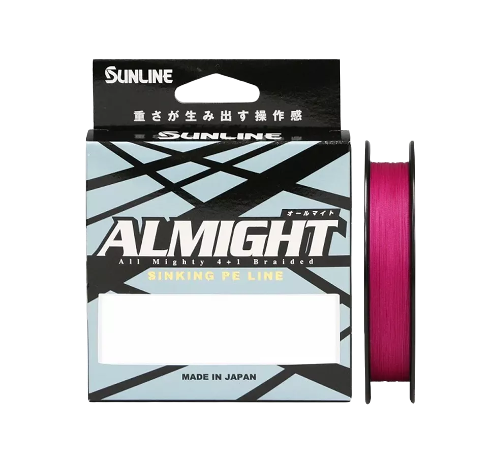 Шнур Sunline AlMight X5 150м Sinking PE Pink