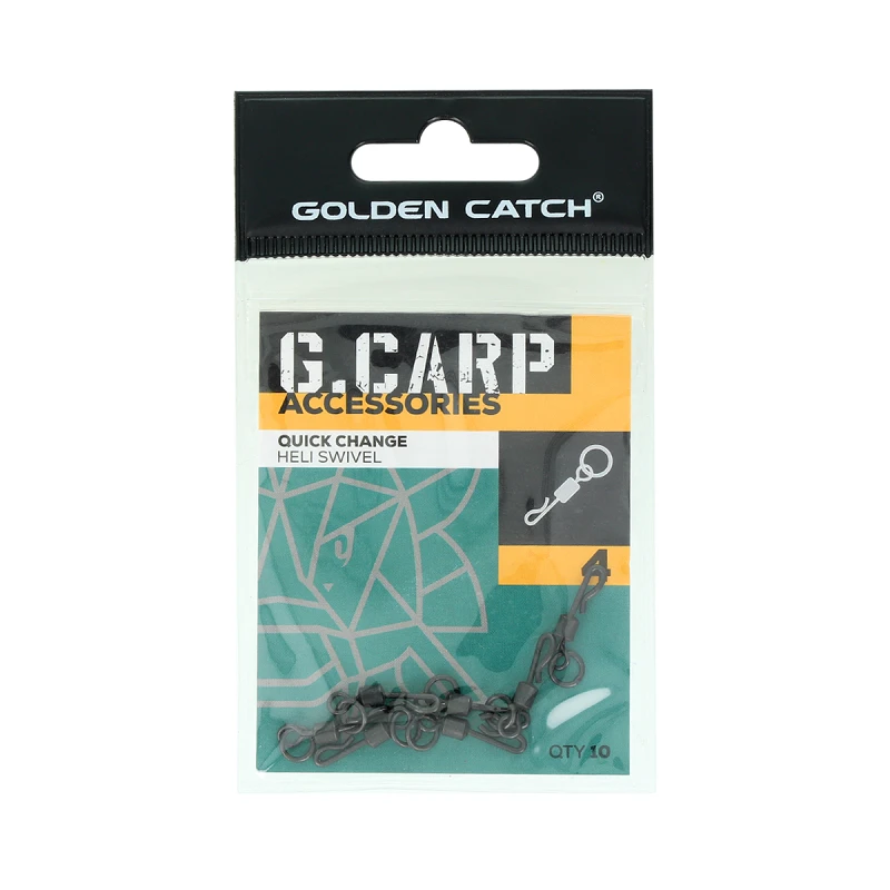 Вертлюг GC G.Carp Quick Change Heli Swivel №4 (10шт) - Фото №3