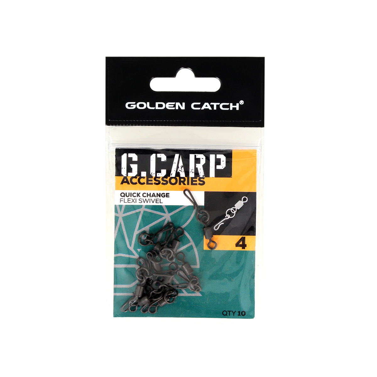 Вертлюг GC G.Carp Quick Change Flexi Swivel №4 (10шт) - Фото №2