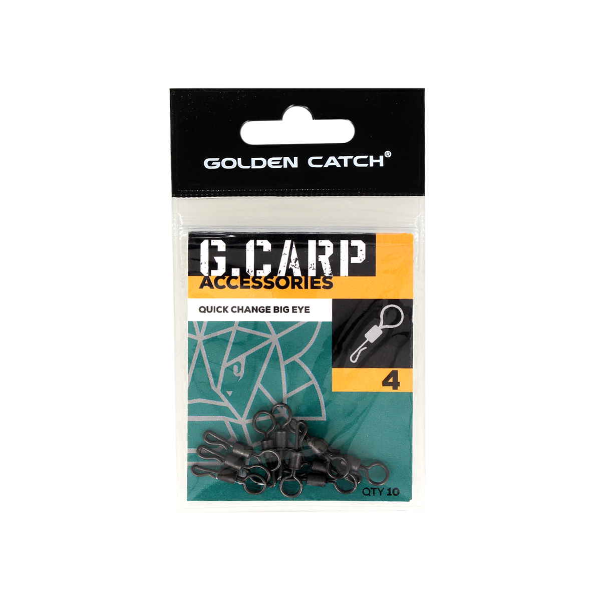 Вертлюг GC G.Carp Quick Change Big Eye №4 (10шт) - Фото №2