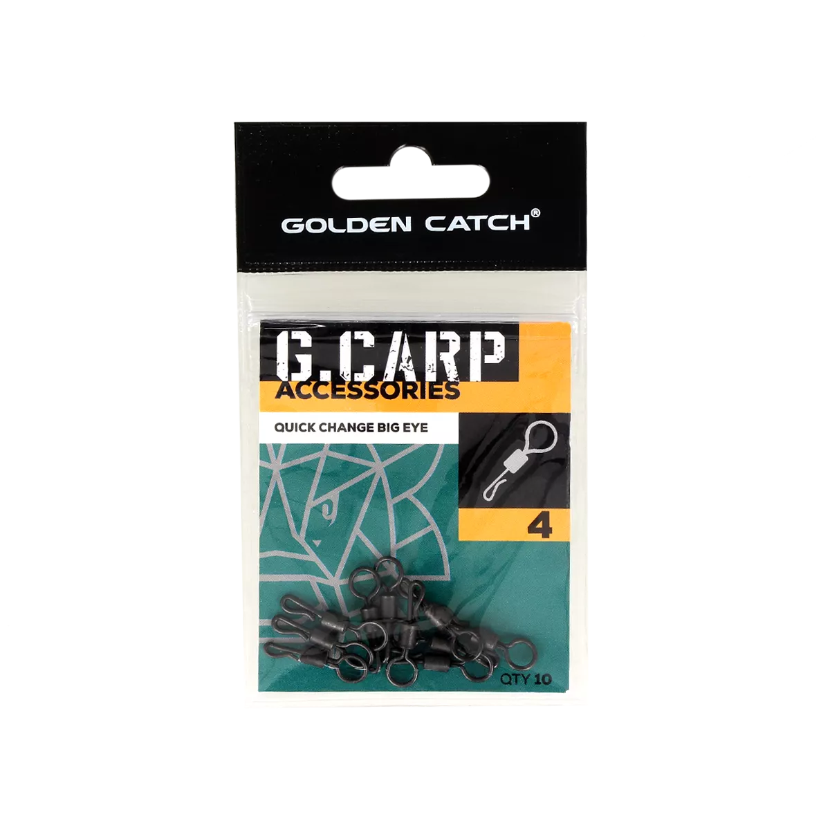Вертлюг GC G.Carp Quick Change Big Eye №4 (10шт) - Фото №2