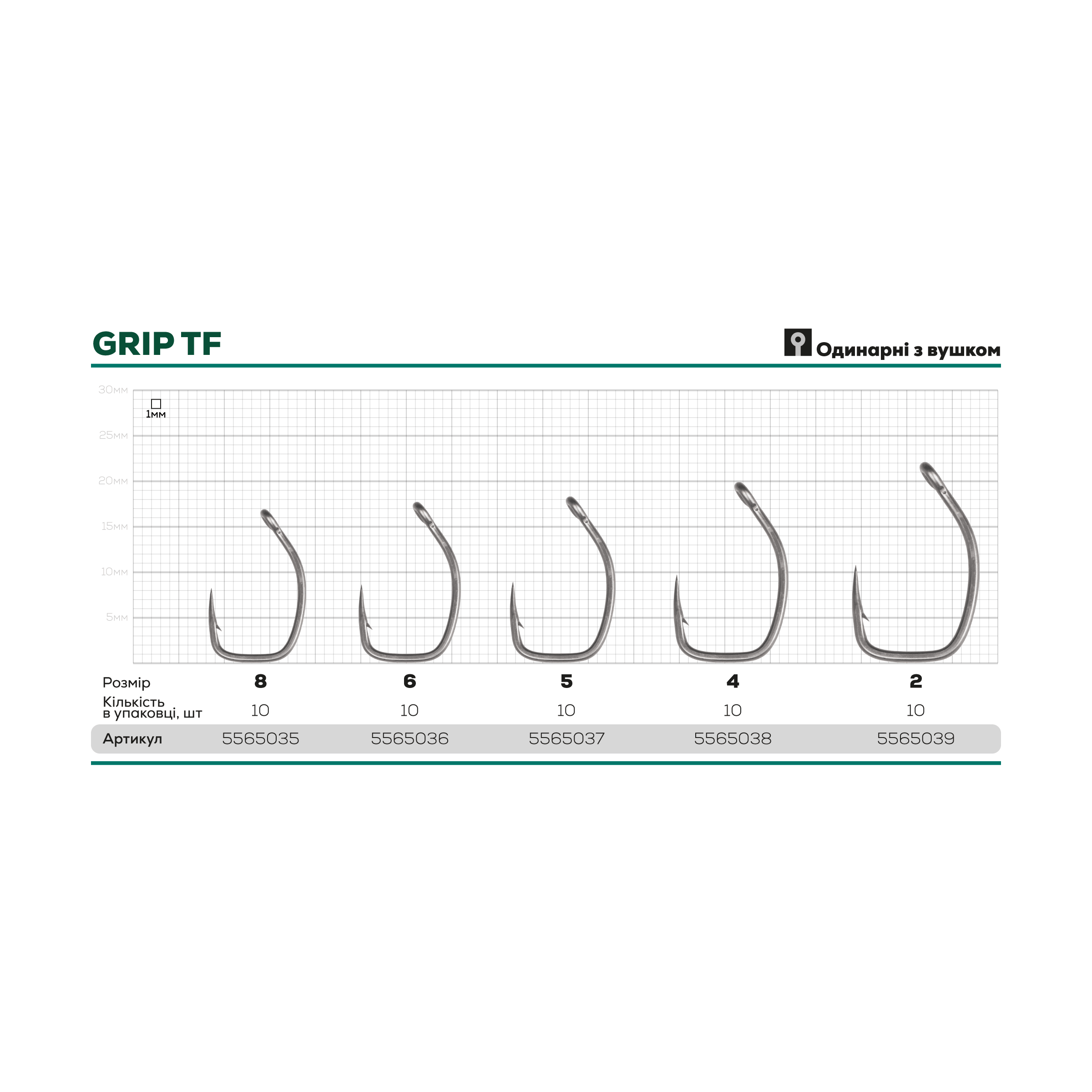 Гачок GC G.Carp Grip TF - Фото №2