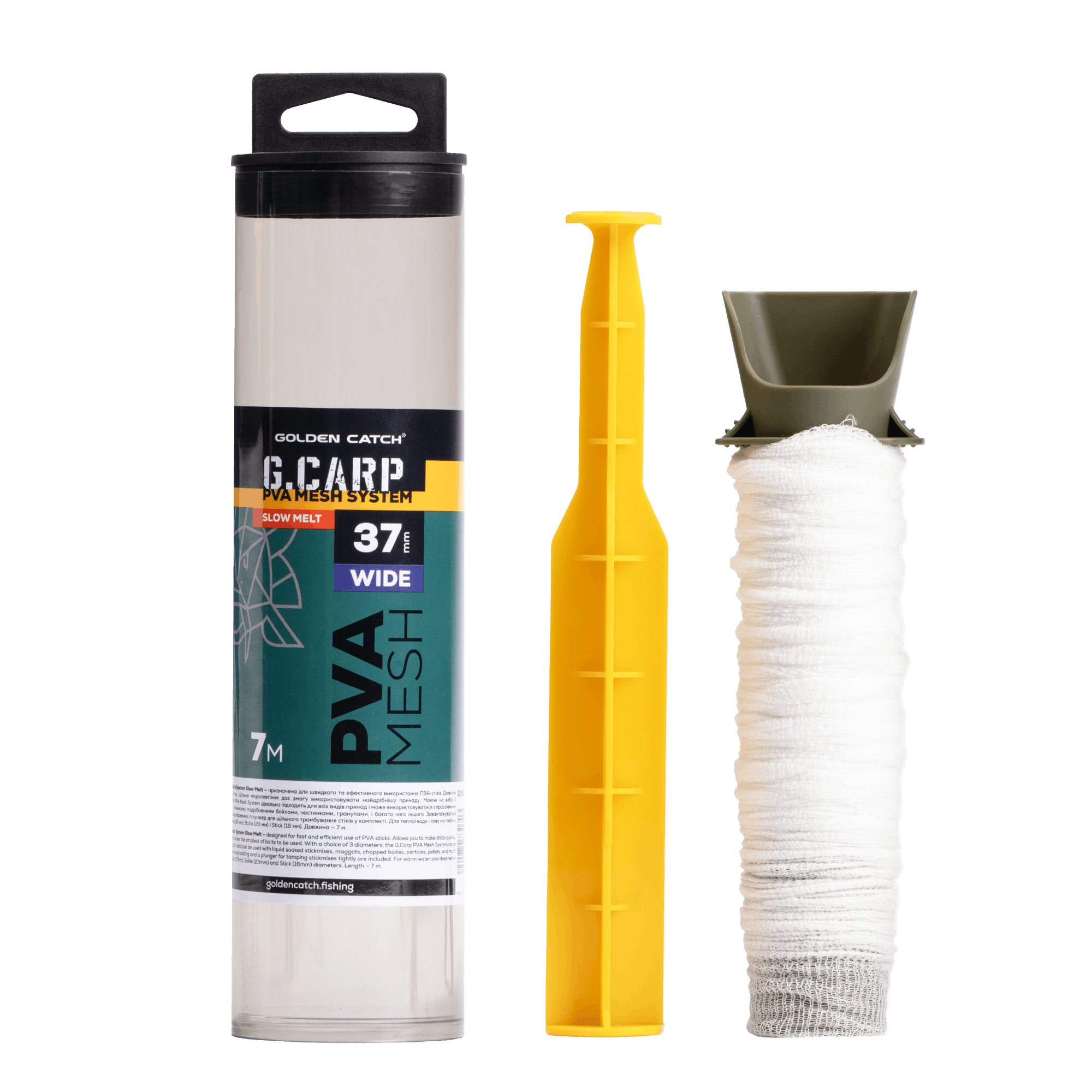Golden Catch G.Carp PVA Mesh System Wide Slow Melt 7m Ø37mm