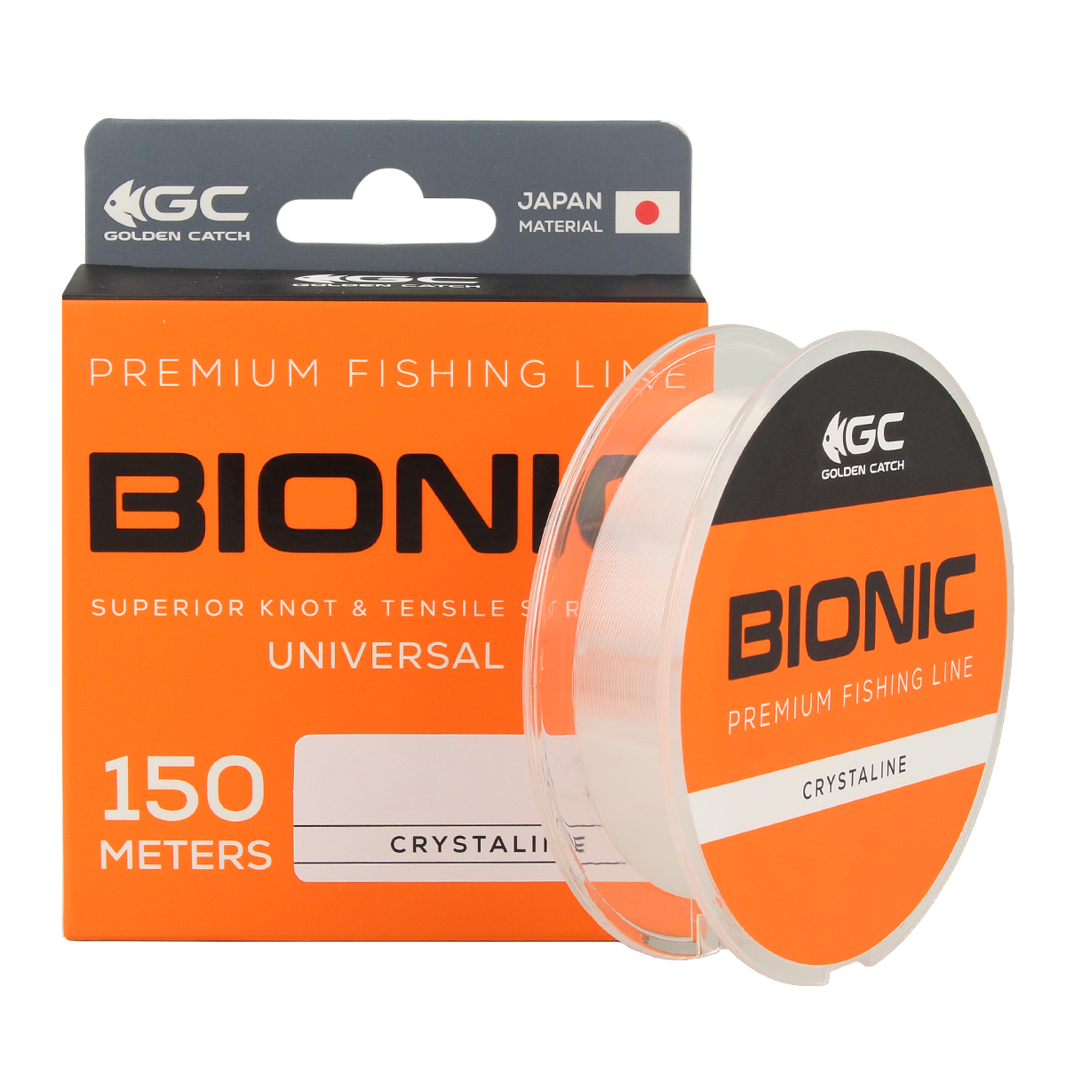 Golden Catch Nylon Line Bionic Universal 150m Crystaline