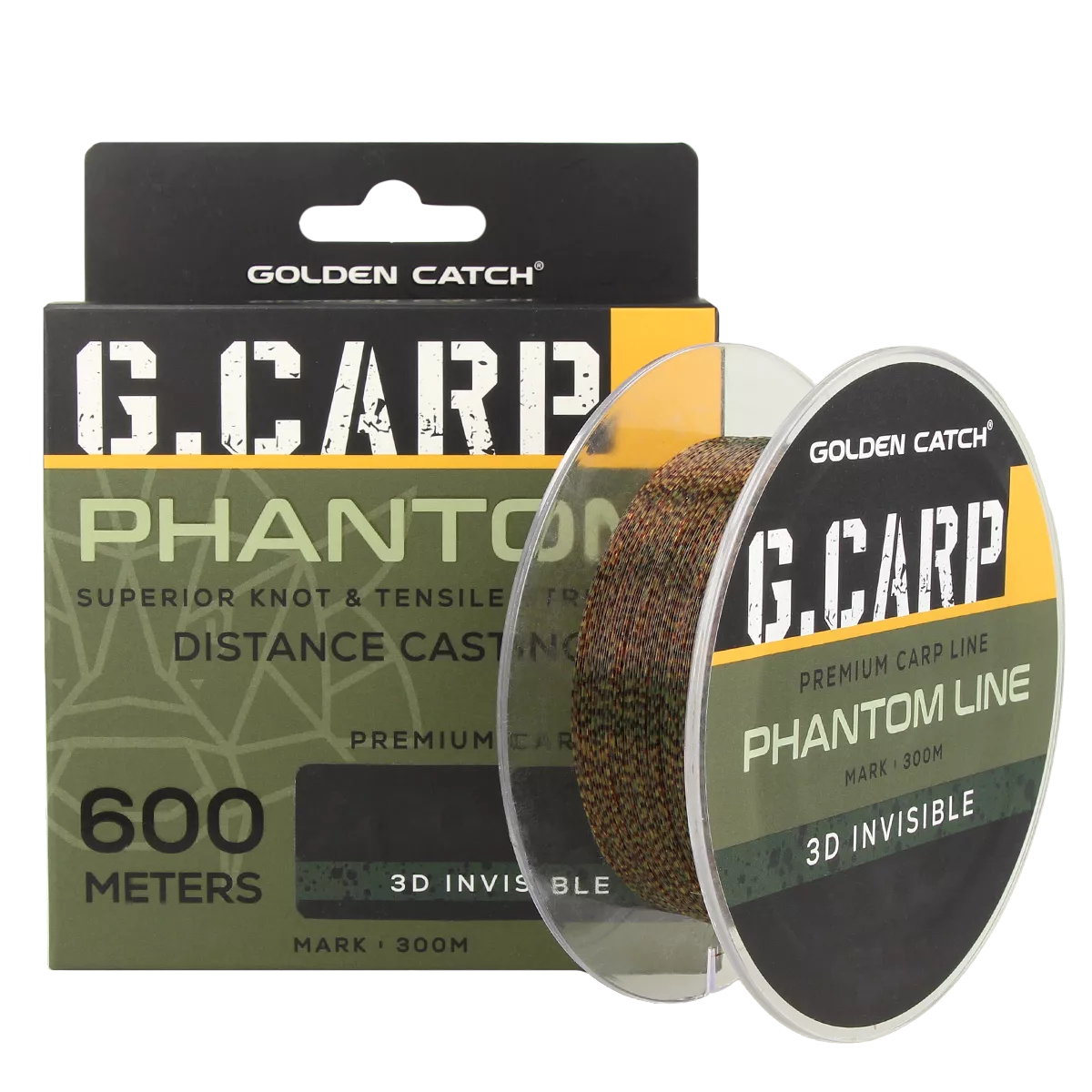 Волосінь GC G.Carp Phantom Line 600м 3D Invisible