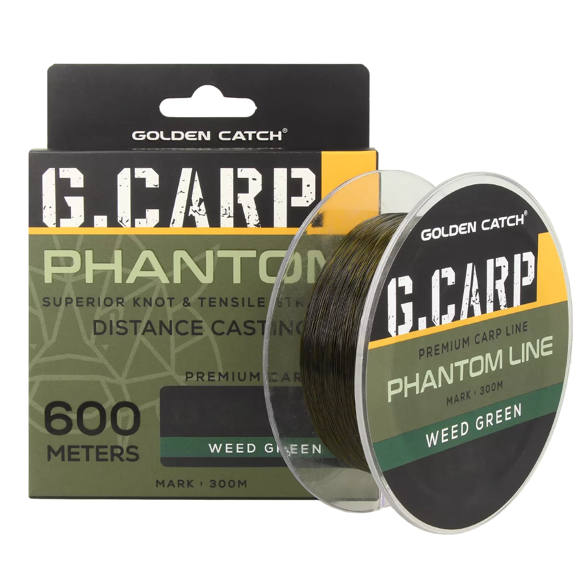 Волосінь GC G.Carp Phantom Line 600м Weed Green