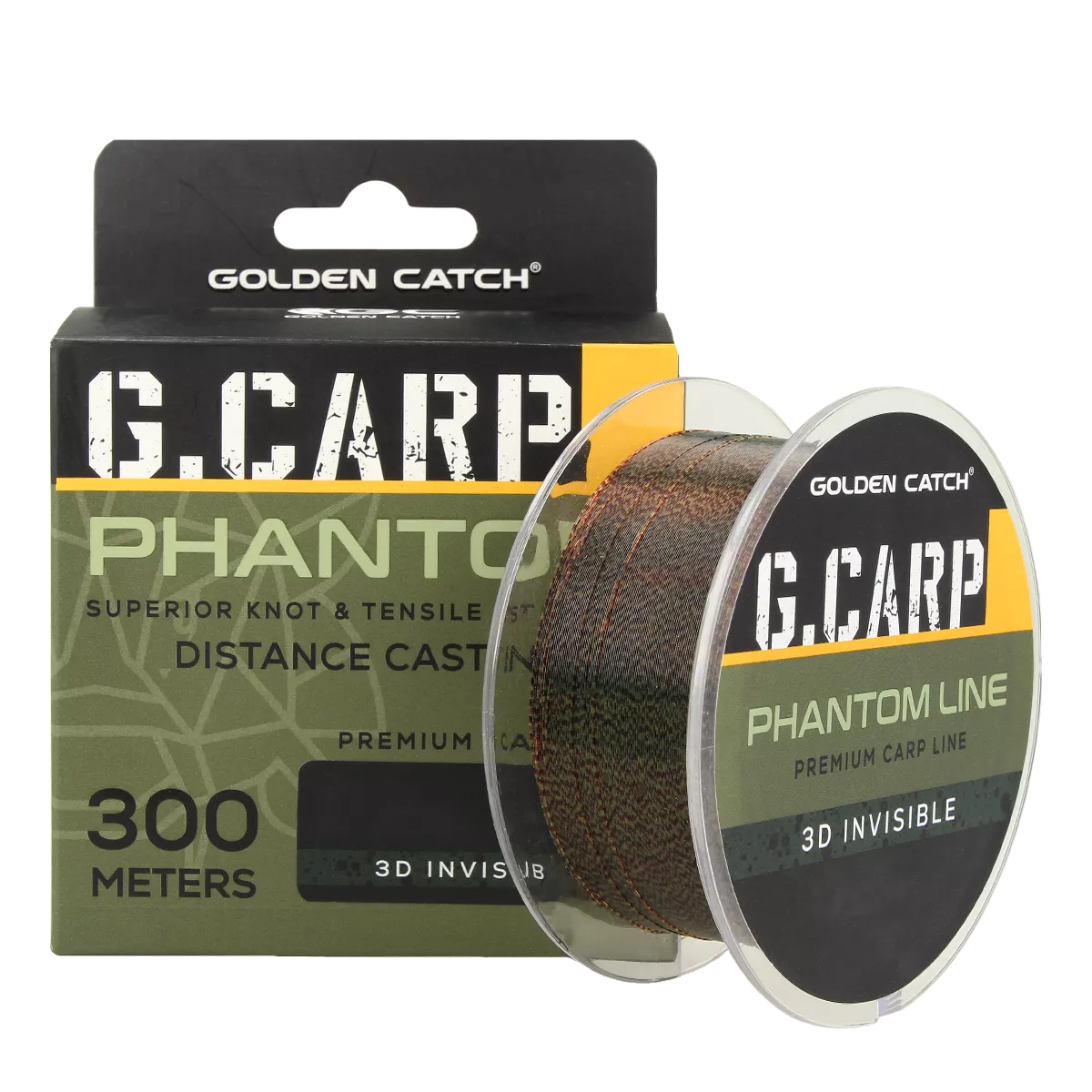 Волосінь GC G.Carp Phantom Line 300м 3D Invisible 0.28мм